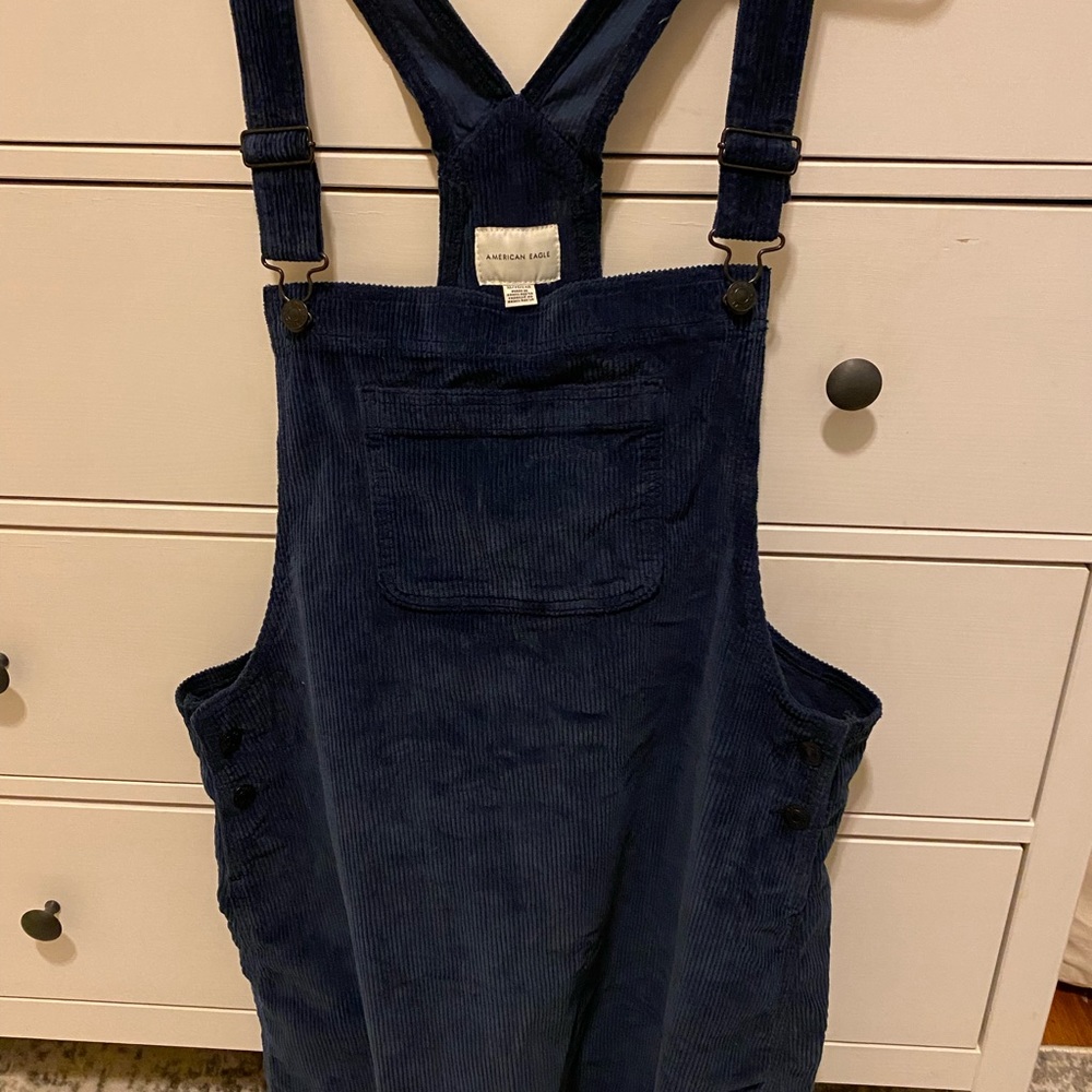 American Eagle Short Corduroy Overall Dress